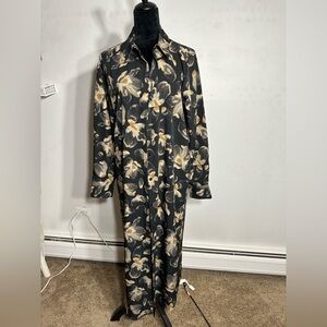 Nordstrom long button down dress with long sleeves